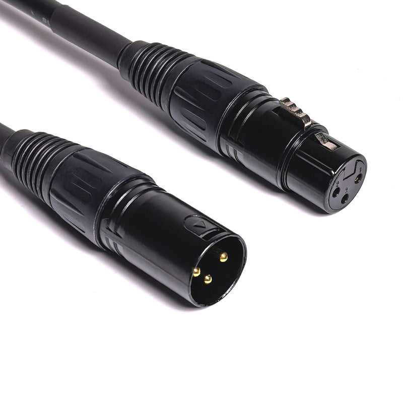 XLR Cable XLR Adapter Cable XLR to XLR Microphone Cable, 3-Pin Female to 3-pin Male Balanced Shielded XLR Cable (6in) 6in