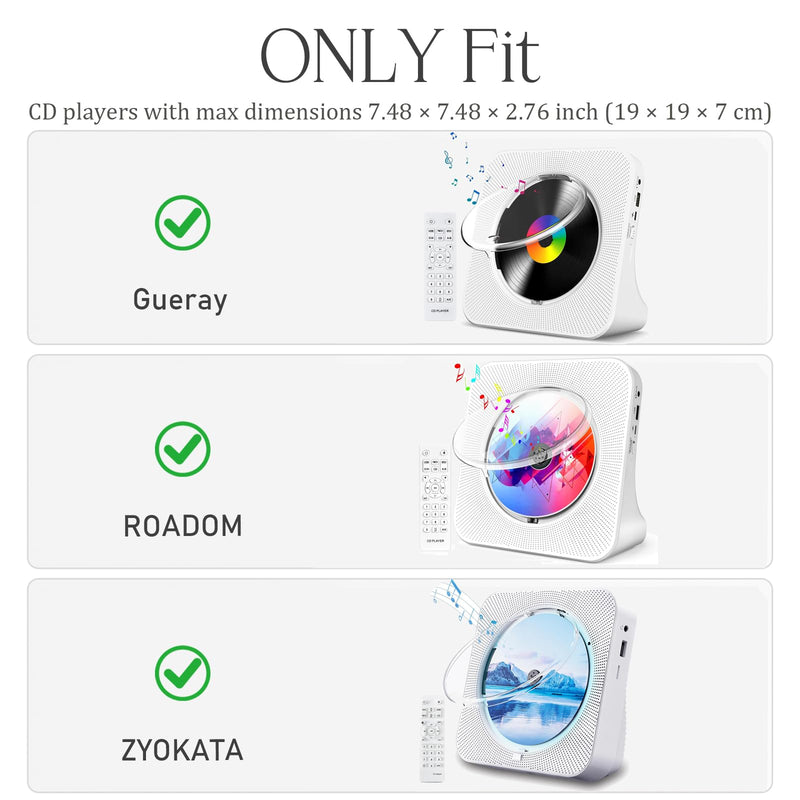 [AUSTRALIA] - Case for Gueray for ROADOM for ZYOKATA CD Player, Hard Travel Carrying Case Compatible for Gueray KC906 Portable Bluetooth Desktop CD Player, Case Only 