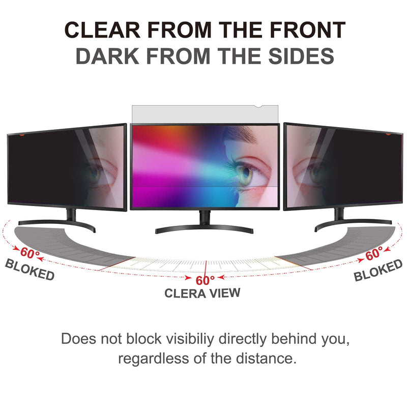 23.8 inch Computer Privacy Screen Filter - Compatible 16:9 Aspect Ratio Widescreen Monitor - Blue Light Filter - Anti-Glare & Anti-Scratch Protector Film (23.8" Widescreen (16:9)) 23.8" Widescreen (16:9 )