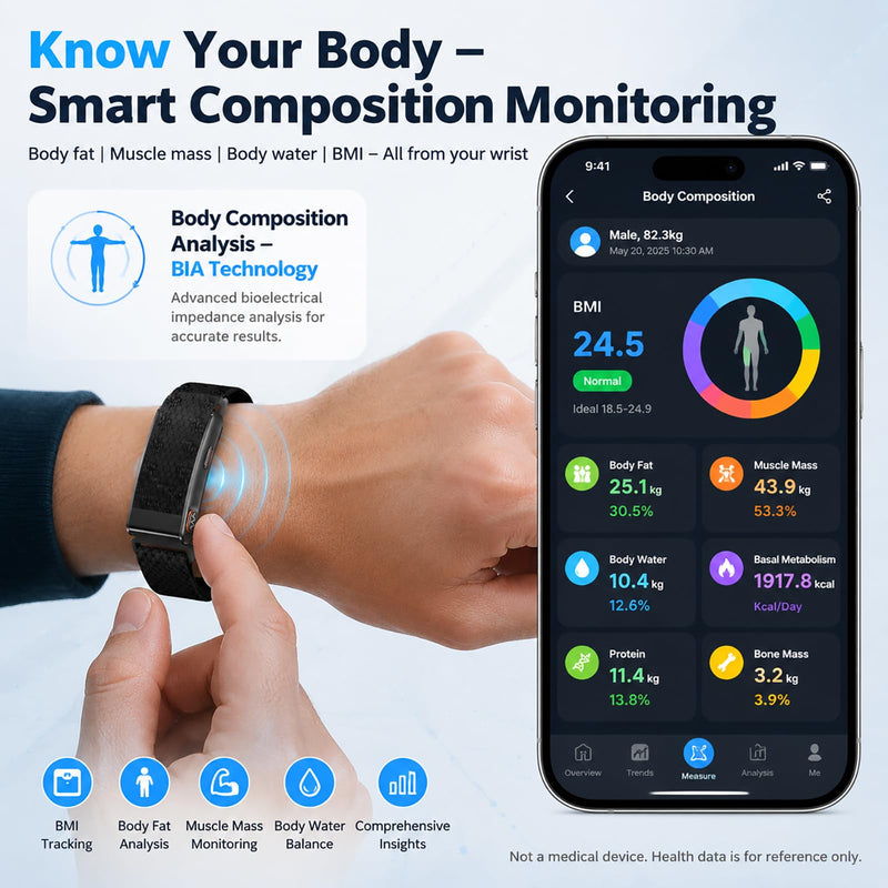 Screenless Smart Fitness Tracker 2 PCS Band Sports Heart Rate Sleep Monitor | Calorie Counter Pedometer Sport Modes Vibration Alarms Call Notification Reminder Remote Camera Activity Tracker gold
