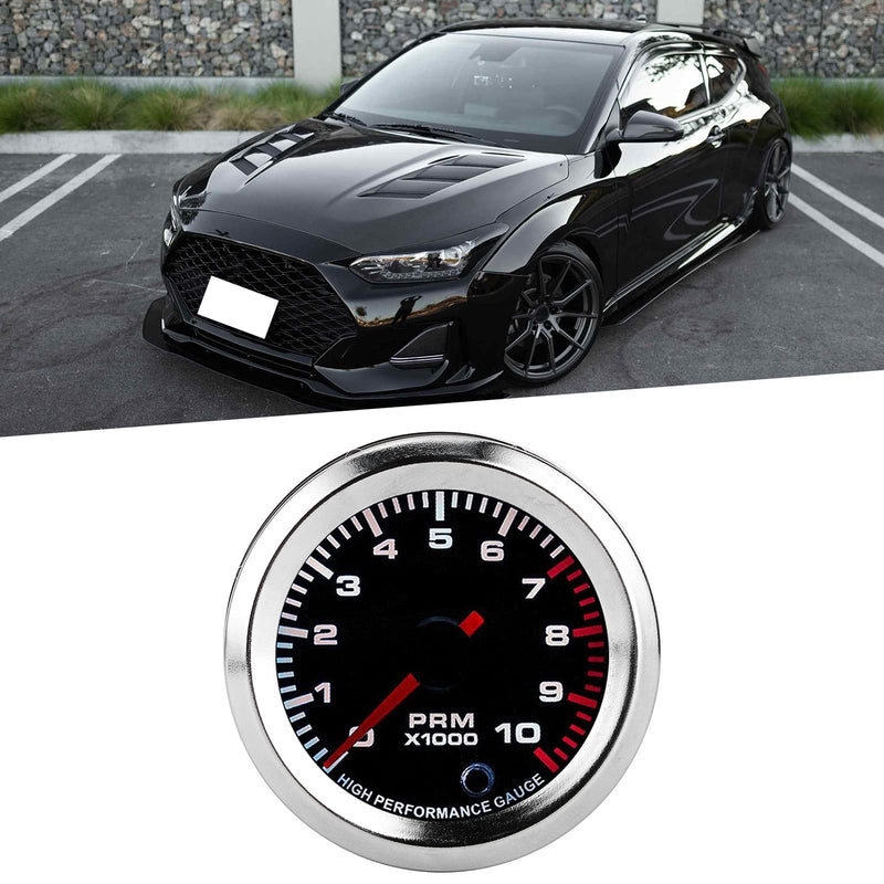 [AUSTRALIA] - RPM Tachometer, 2in 10,000 RPM 7 Color LED Shift Light Tachometer Gauge for 4, 6, 8 Cylinder Gas Engines 
