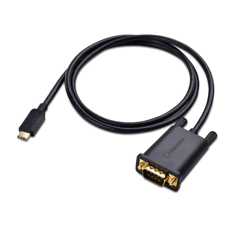 Cable Matters USB C to Serial Adapter Cable (USB-C to Serial, USB C to DB9, USB C to RS232) 3 ft - Thunderbolt 4 / USB4 / Thunderbolt 3 Port Compatible with Dell XPS 13, 15, Surface Pro and More