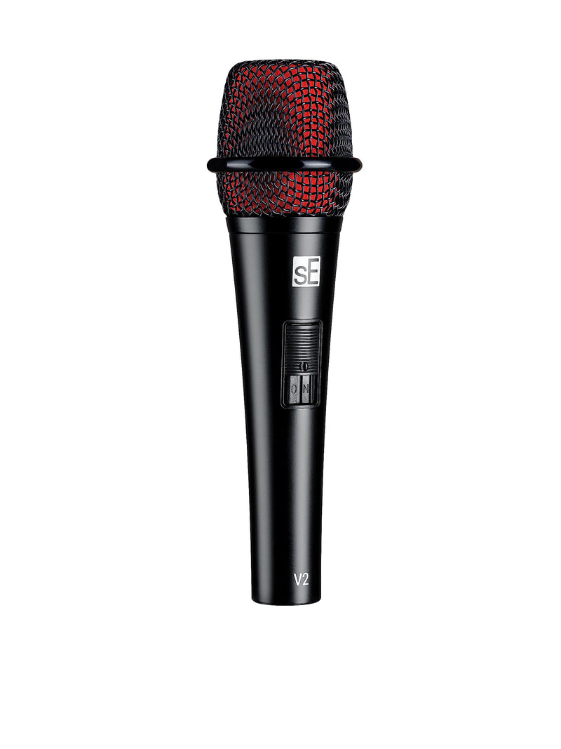 SE Electronics V2-SW-XLR Supercardioid Dynamic Handheld Microphone with On/Off Switch (Includes 15' Cable)