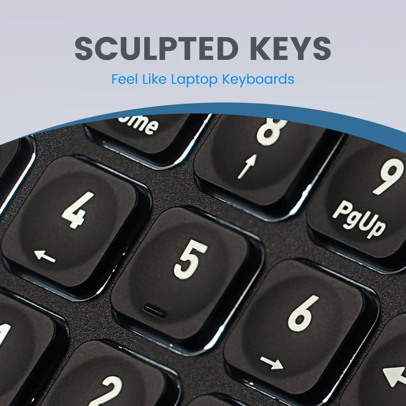 Perixx PERIBOARD-333B Wired Backlit USB Keyboard- X Type Scissor Keys - Compact 14.25x4.57 Inches - Big Print Letters - White Backlit - US English,11618