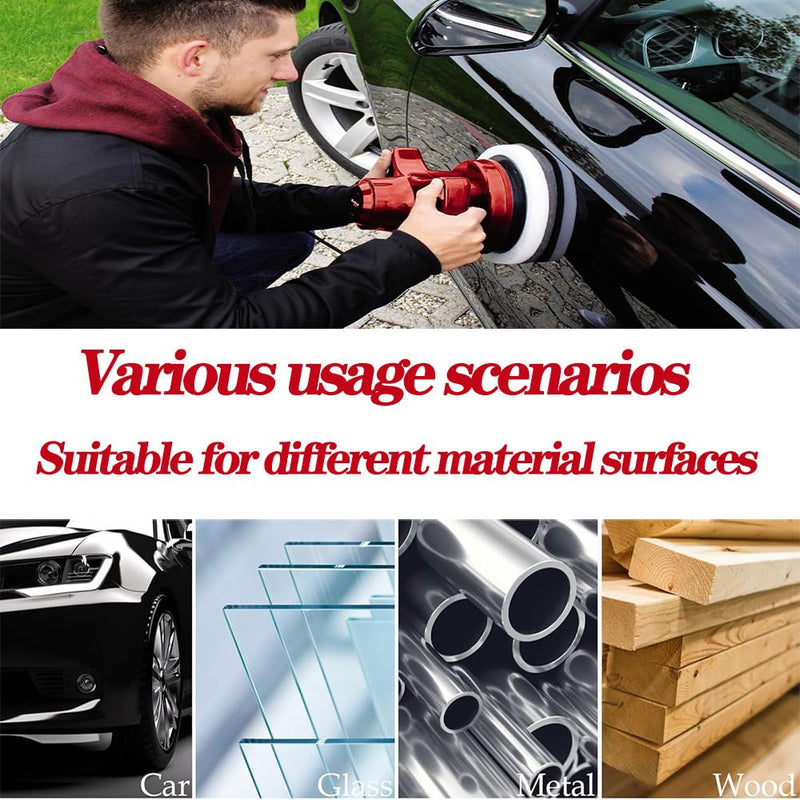behone Set of 6 Lambswool Polishing Hoods for Einhell Cordless Car Polisher CE-CB 18/254 Li, CC-PO 90, for 220-250 mm Polishing Machines, Perfect for Car Paint Care, Metal Polish, Sustainable Reusable