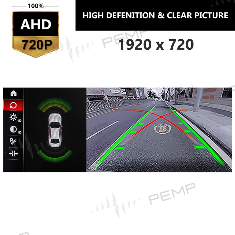 PEMP 720P AHD Parking Rear Camera 25FPS for BMW E60 E70 E90 E87 | clear parking rear view original fit no car damage E60 E90 E87 720P AHD