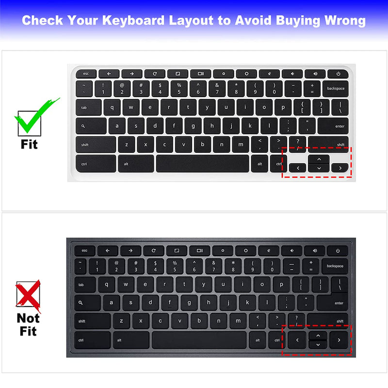 Keyboard Cover for Acer Chromebook Spin 11 311 511 CP311 CP511 R751T R721T R752 R753T CP511, Acer Chromebook Spin 512 513 514 713 CP713 CP315 R851TN R852T R853TA CP513 R841T CP514 -GPink GradualPink
