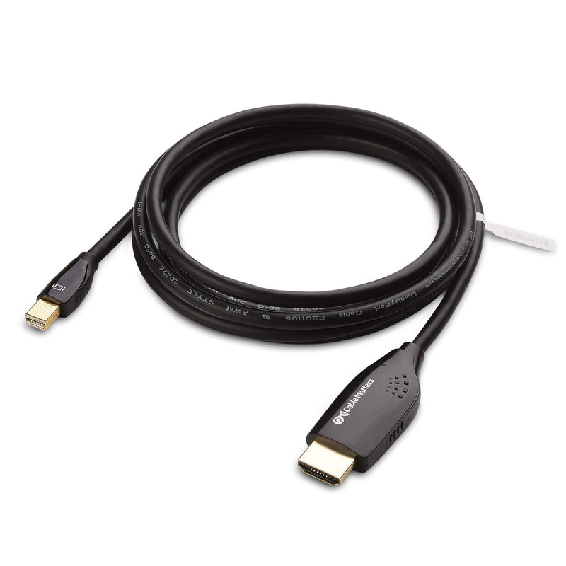Cable Matters SuperSpeed USB 3.0 to HDMI Adapter (USB to HDMI Adapter) for Windows in Black & 6 Foot Mini DisplayPort to HDTV Cable