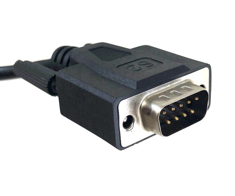 Micro Connectors, Inc. Plug and Play USB to Dual Serial DB9 Adapter Windows 10 / Win 8/ 7/ XP/ Vista / Mac (E07-162) 1 ft USB 2.0 (A-M to Dual Serial DB9-M) Black