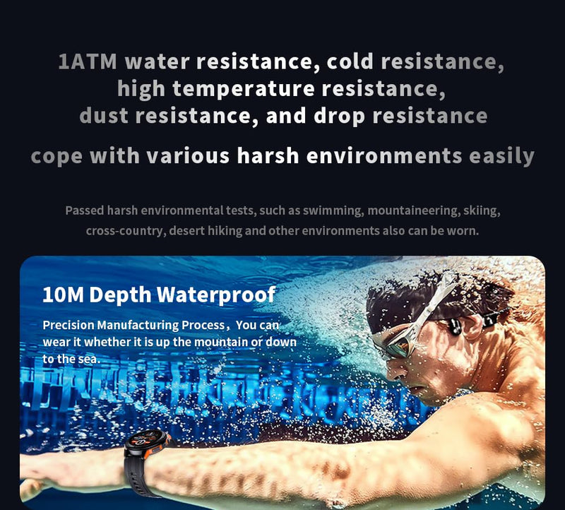 Gravity C25 1.43" AMOLED Smartwatch with Always-On Display, Bluetooth Call, AI Voice, 100+ Sports Modes, Heart Rate & Sleep Monitor, 1 ATM Waterproof, Fitness Tracker for iOS & Android (Gray)