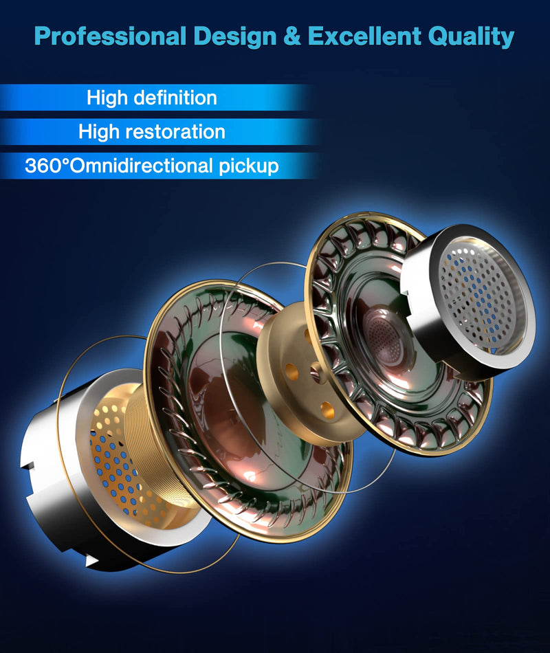 Wireless Lavalier Microphone for Android/iPhone/Computer/Laptop, Wireless Mic for iPhone15 with Noise Reduction Chip, Mini Microphone for Recording Podcast YouTube, TikTok(2 Pack)