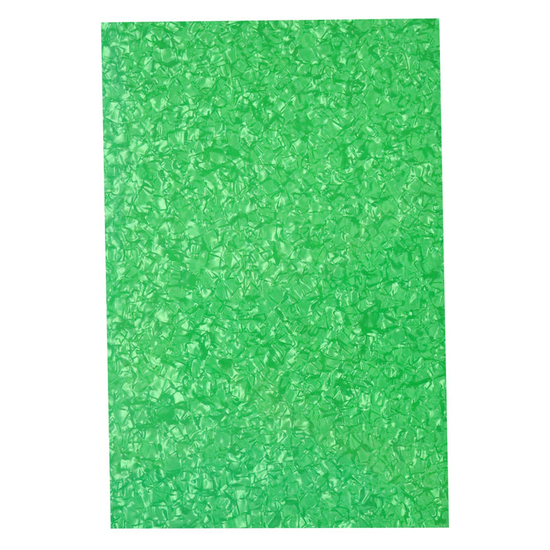 11.6"x17" DIY Guitar Bass Pickguard Blank Material Sheet - Scratch Resistant Backplate for Strat/Tele Guitars & Jazz/P Bass (4Ply Green Pearl) 4Ply Green Pearl