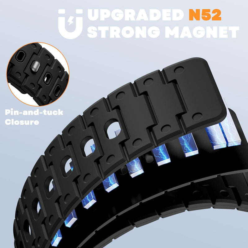 Bandletic Magnetic Band and Fidlock Mag Strap Compatible with Apple Watch
