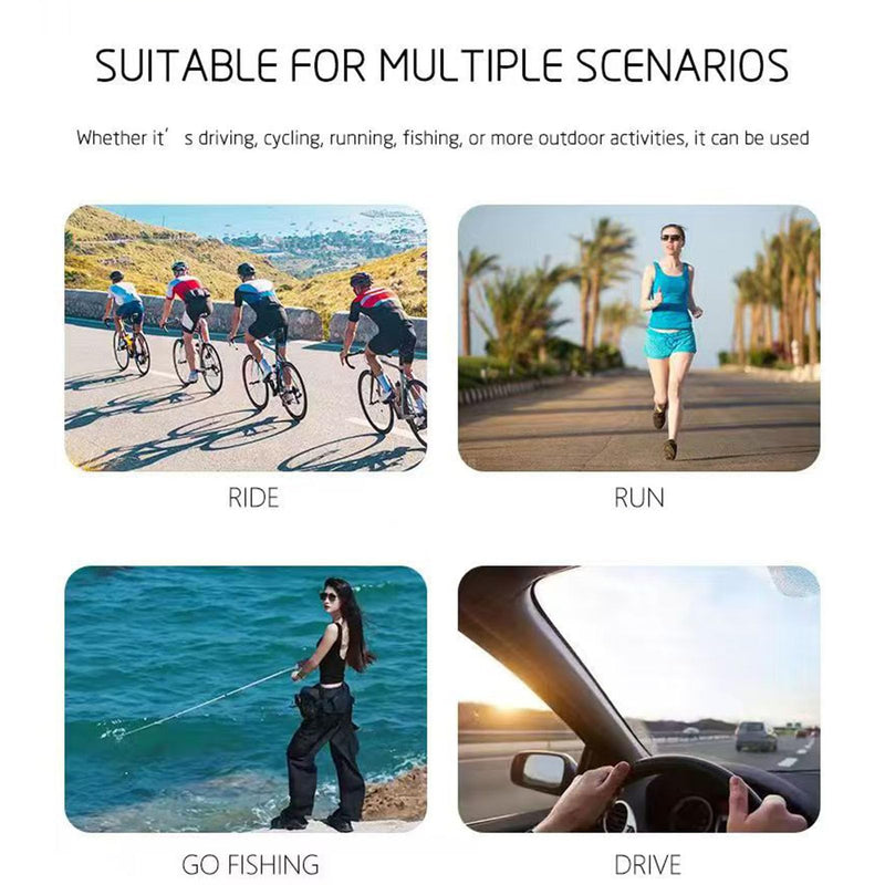 GOWENIC Camera Glasses, 1080P HD Video Recording Smart Glasses with WiFi APP Control and 128GB Memory Card, for Outdoor Sports Travel Vlogs