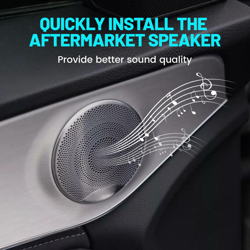 6.5 Inch Front Door Speaker Adapter Spacer Ring Fit for Hyundai Sonata 2011-2017/Santa Fe 2014-2015/KIA 2001-2012, 6.5"-6.75” Speaker Adapter Brackets for Aftermarket Speaker Installation