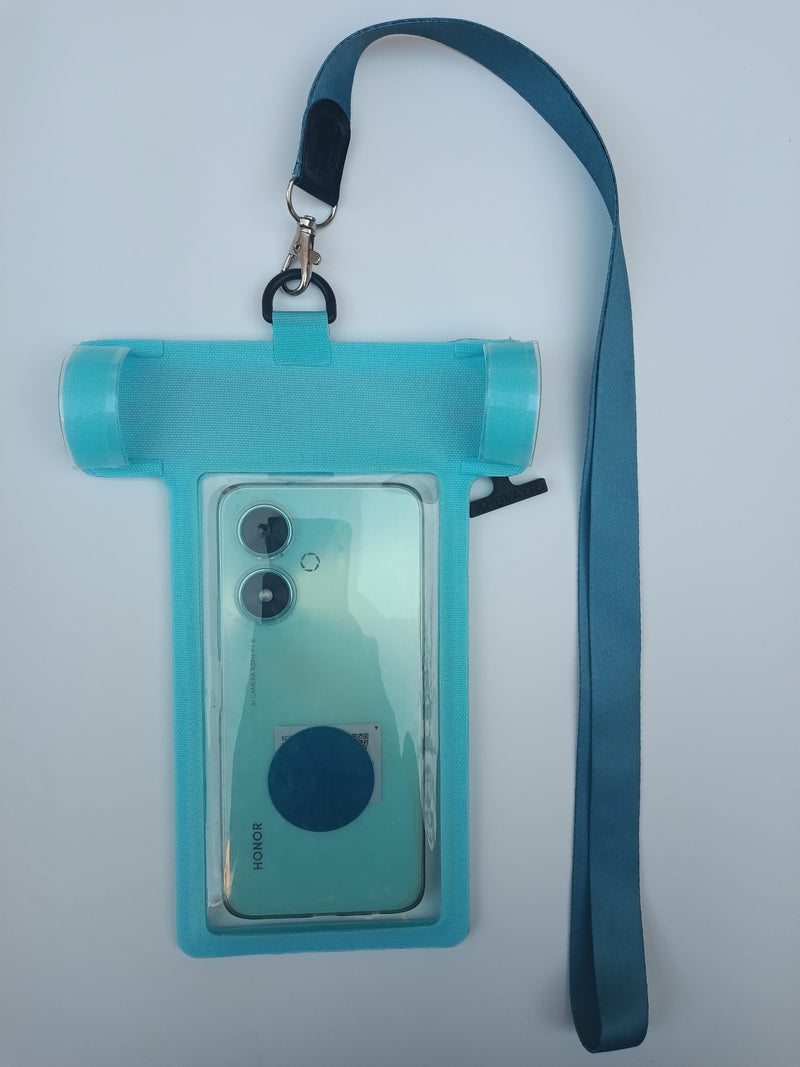Waterproof Phone Pouch, Waterproof Phone Case ， IPX8 Waterproof， Airtight Zipper Seal ，for Fishing Boating Swimming Drifting