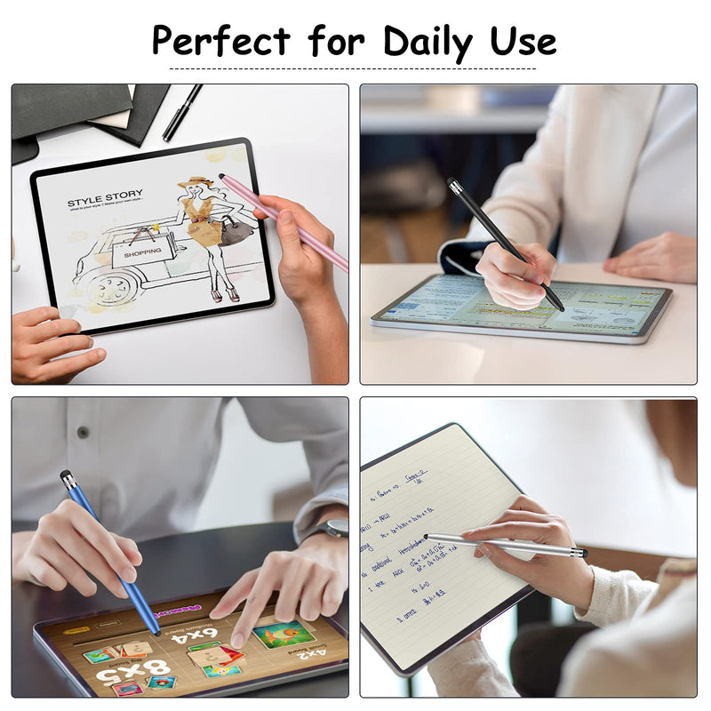 Stylus for Touch Screens, Digiroot 4-Pack Stylus Pens High Sensitivity & Precision Capacitive Stylus for iPhone/ iPad Pro/ Tablets/ Samsung/ Galaxy/ PC
