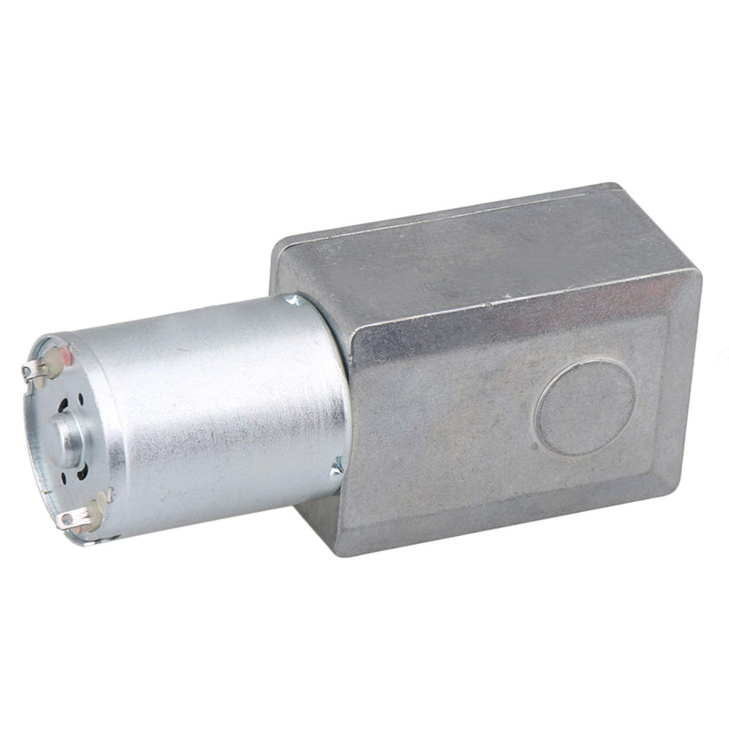 DC 12V 0.6RPM Square Low Speed High Torque Turbo Worm Geared Motor Right Angle Gear Motor