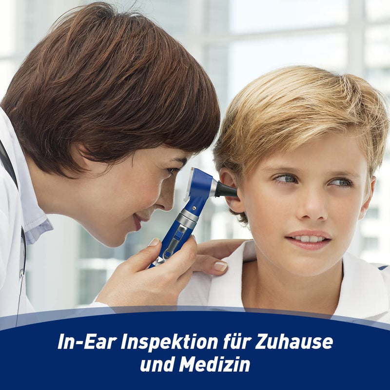 SCIAN Otoscope with Light, Ear Infection Detector and Pocket Ear Scope, Includes Hard Plastic Case, Suitable for Children, Adults, Doctors, Pets, Available in Several Colours (Blue2) Blue 2