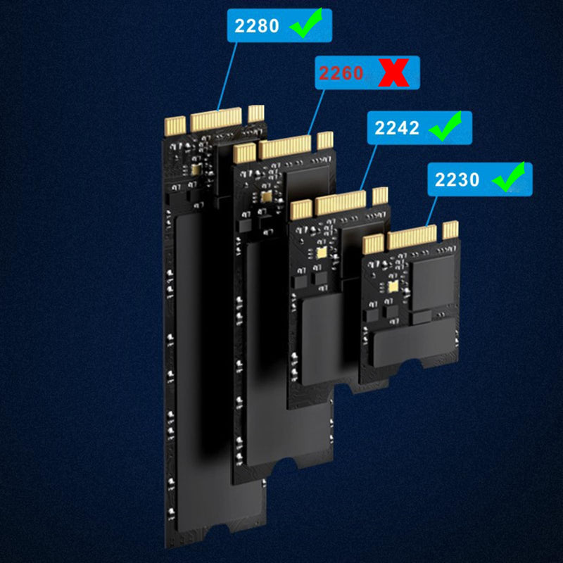 NVMe SSD Enclosure Support Visual LCD Fingerprint Encryption USB3.2 for Efficient Data Transfer External Enclosure