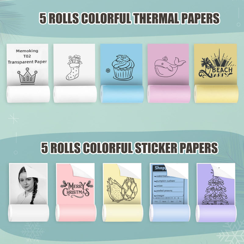 Mini Pocket Printer, Gifts for kids, Portable Thermal Printer for Pictures/Retro-Style Photos/Receipts/Notes/Lists/Label/ Memo/QR Codes, Bluetooth Wireless Smart Printer with Android or iOS APP (PINK) pink