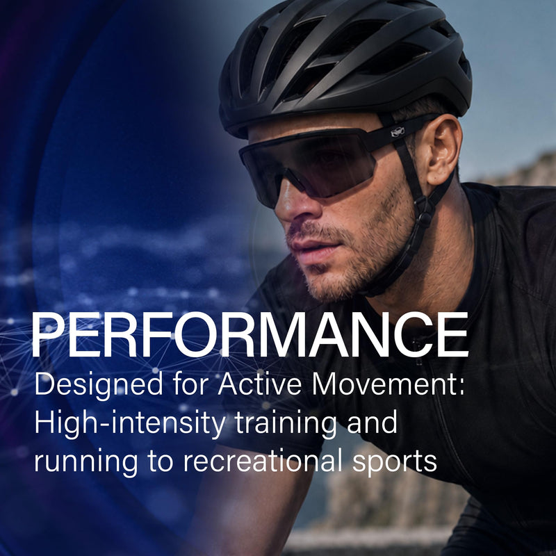 Global Vision Jam 1 Black Cycling Glasses Wireless Bluetooth Safety Glasses ANSI Z87.1 Hands-Free Calls & Music W/Hard Case Smoke