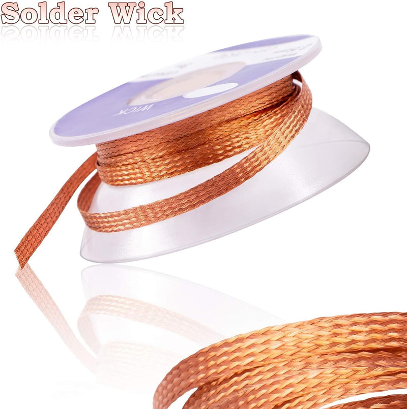 Desoldering Wire, 1.5 m Desoldering Wire, 2.5 mm No-Clean Soldering Braid, Wicks Strands for Desoldering, Desoldering Wick for Removing Solder for Disassembling Electrical Components