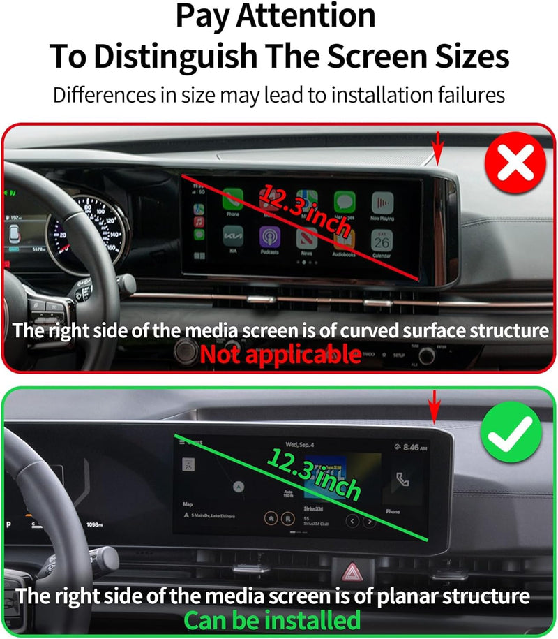 Car Phone Holder for 2025 2026 Kia Carnival/Carnival EV Accessories | 12.3-in Screen Clip-On 360° Rotatable MagSafe Magnetic Cell Phone Mount, 3D Fit Navigation Cradle, Will Not Block Air Vents fit for 2025 2026 Kia Carnival(12.3 Inch Screen)