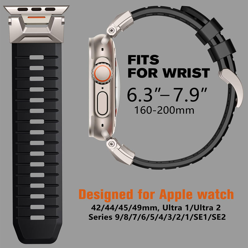 Bandletic Nylon Band and FKM Strap Compatible with Apple Watch