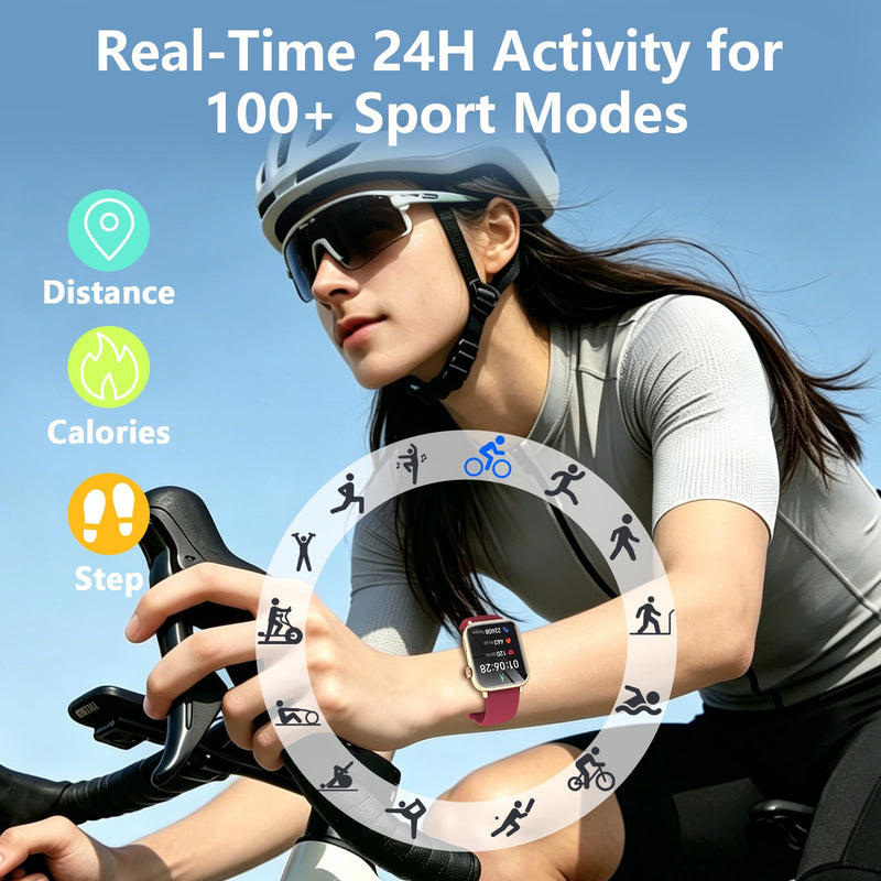 1.91" Smart Watch, Fitness Tracker, 3 Bands (1 Metal & 2 Silicone) | Premium Smartwatch for Men Women: Bluetooth Call, Heart Rate Sleep SpO2 Monitor, 315mAh Battery, 100+ Sports, iOS Android Gold