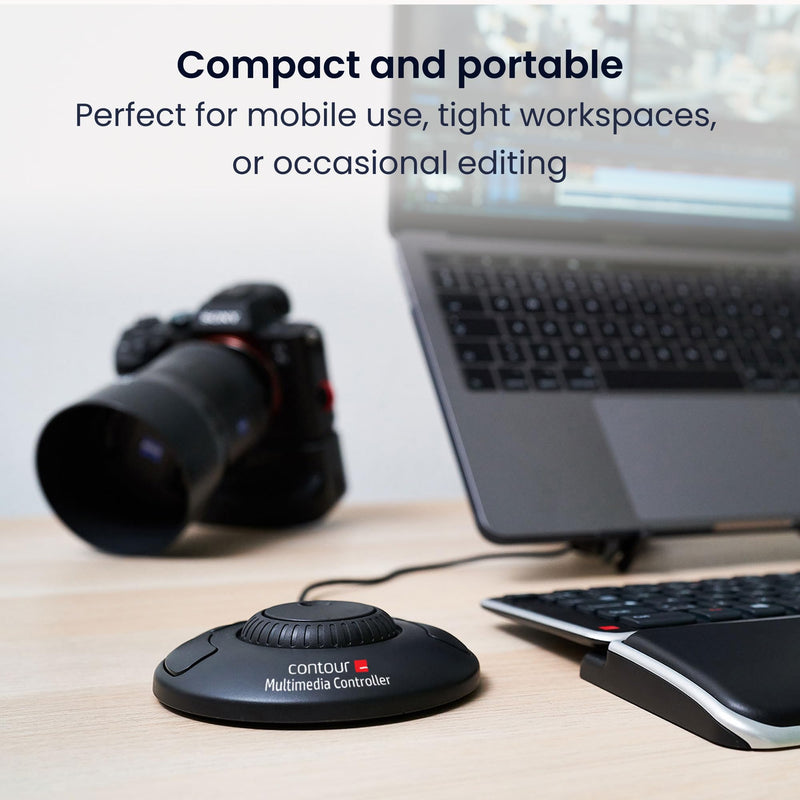 Contour Design ShuttleXpress - Editing Shuttle with 5 Programmable Buttons - Ergonomic Video Editing Equipment Compatible with Mac and PC Systems