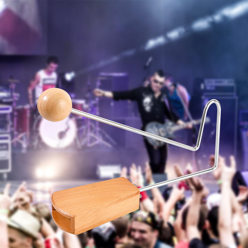 Vibraslap, Percussion Instrument, Latin Hand Percussion Instrument, Easy to Use Handheld Rattling Sound Effect for Musicians, Bands, and Studios