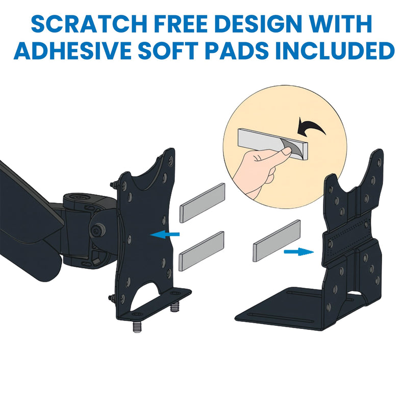 Mount-It! Adjustable Thin Client Mini PC Mount – Under Desk, Wall, Pole, or VESA Monitor Stand – Fits Mac mini, Small CPUs, Thin Clients, Docking Stations – Holds 11 lbs 0.67” - 2.8”