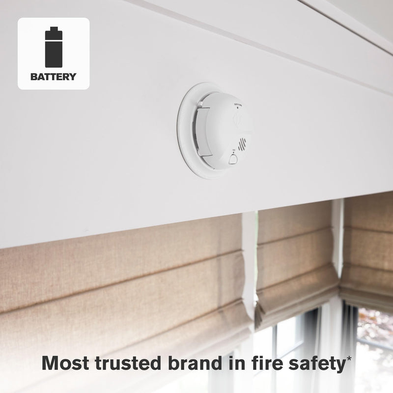 First Alert SMI100, Battery-Operated Smoke Alarm, 2-Pack Precision Detection