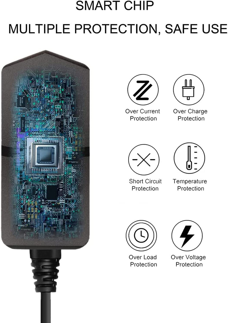 12V 1A Adapter Power Supply [12 Volts 1 Amps] 100V~240V AC to DC Plug 5.5 x 2.1mm & 2.5mm for 12volt 100mA 200mA 300mA 400mA 500mA 600mA 800mA 900mA 1000mA Equipment, Extra Long 6ft Cord