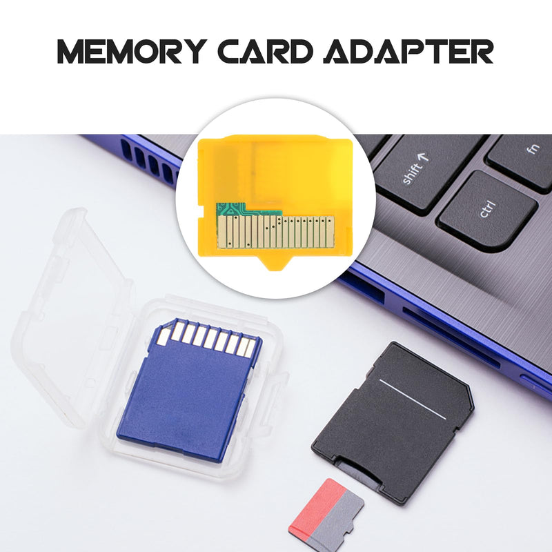 UKCOCO Micro SD Attachment -1 Camera TF to XD Card Insert Adapter Sd Memory Adapter 25 x 25 x 5 mm for Micro SD Micro Yellow