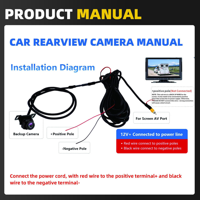 Dasbecan Tailgate Handle Backup Camera Compatible with 2002-2008 Dodge Ram | for Ram 1500 2500 3500 Back up Rear View Reverse Camera Night Vision w/Extension Harness (RCA Connector)