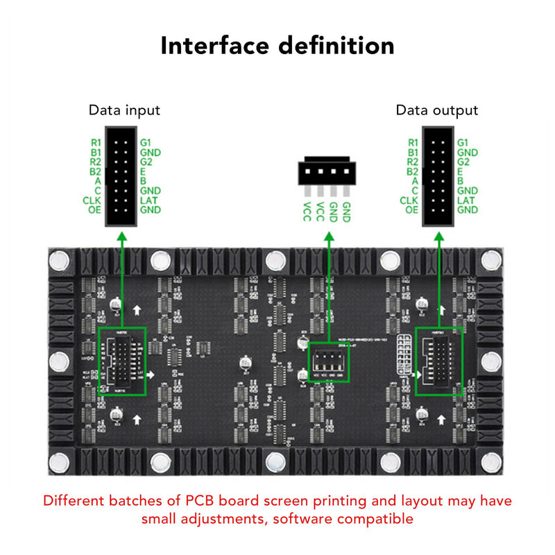 Annadue RGB Full Colour LED Matrix Panel 96 x 48 Pixels, 4608 RGB LEDs, Adjustable Brightness, 2.5 mm Spacing, Bendable LED Matrix Display, Compatible with Rasp Pipico/ESP32 for