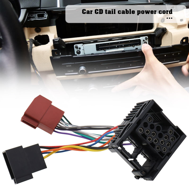 eMagTech Car Radio Adapter Old 17-pin Compatible with BMW 3 Series Compatible with BMW 5 Series Compatible with BMW 7 Series Radios Cord Length 11.5cm