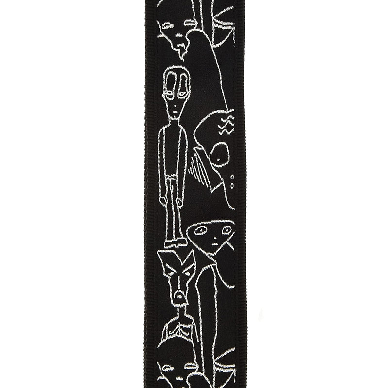 D'Addario 50MM Js Strap, Silver Sketches (50JS05) Woven
