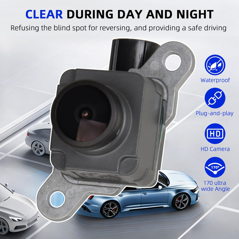 Rear View Backup Camera 56038978AL Compatible with Dodge Ram 1500 2500 3500 4500 5500 2013-2017 Viper 2015-2017, Chrysler 200 Reverse Parking Assist Camera Replace OE 56038978AK 56038978AB