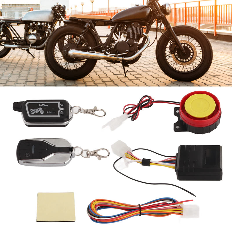[AUSTRALIA] - Motorcycle Alarm,Alarmanlage Und Fernstart,Motorcycle Two Way Alarm System Vibration Sound Alert LCD Remote Control Anti Theft Robbery Energy Saving,Alarm System 