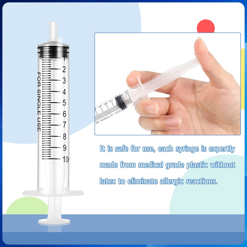 [AUSTRALIA] - Dacitiery Pack of 20 Syringes, 10 ml Needleless Sterile Syringes for Small Pet Feeding, Scientific Laboratories, Plant Watering, Industrial Precision Application 
