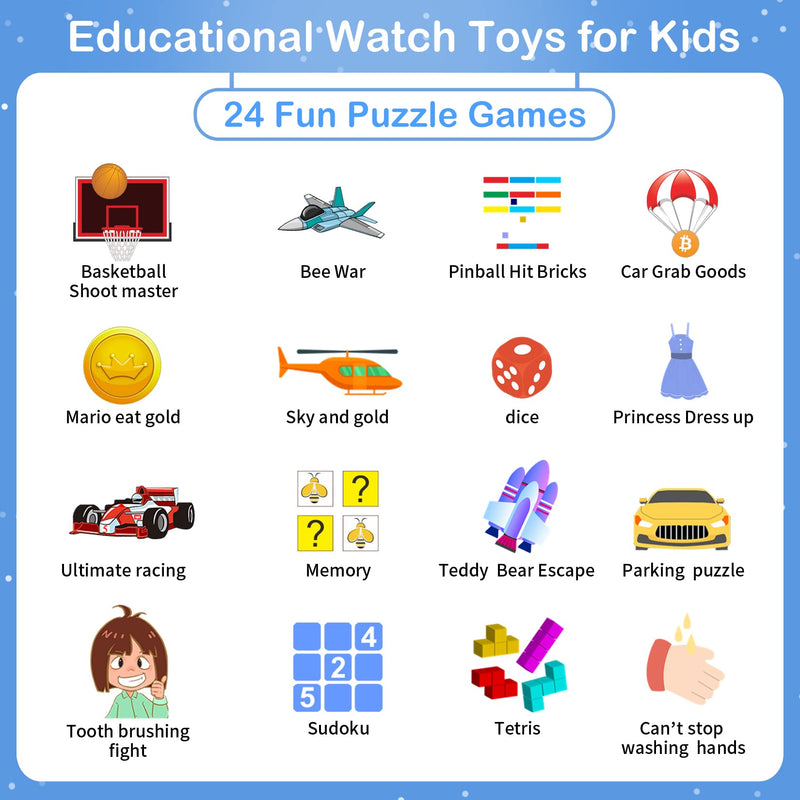 Phyulls Kids Smart Watch Gift for Boys and Girls, Gift for Kids Age 5 6 7 8 9 10