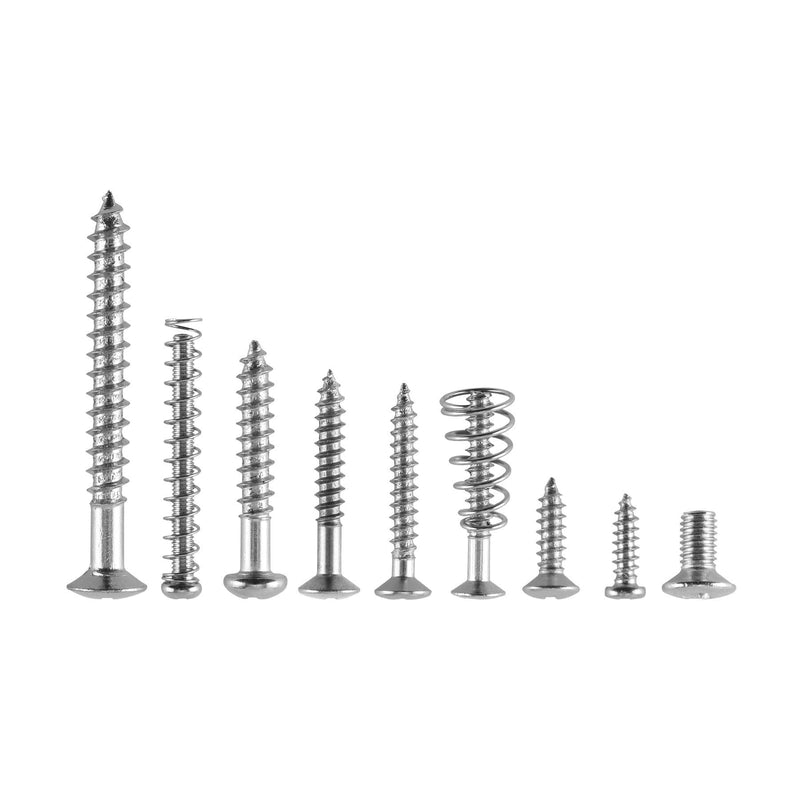 [AUSTRALIA] - Sesyomr Electric Guitar Screw Kit - 226 Piece Set (9 Types) with Springs for Bridge, Pickup, Pickguard, Tuner, Switch, Neck Plate, Strap Buttons & Tweezers 