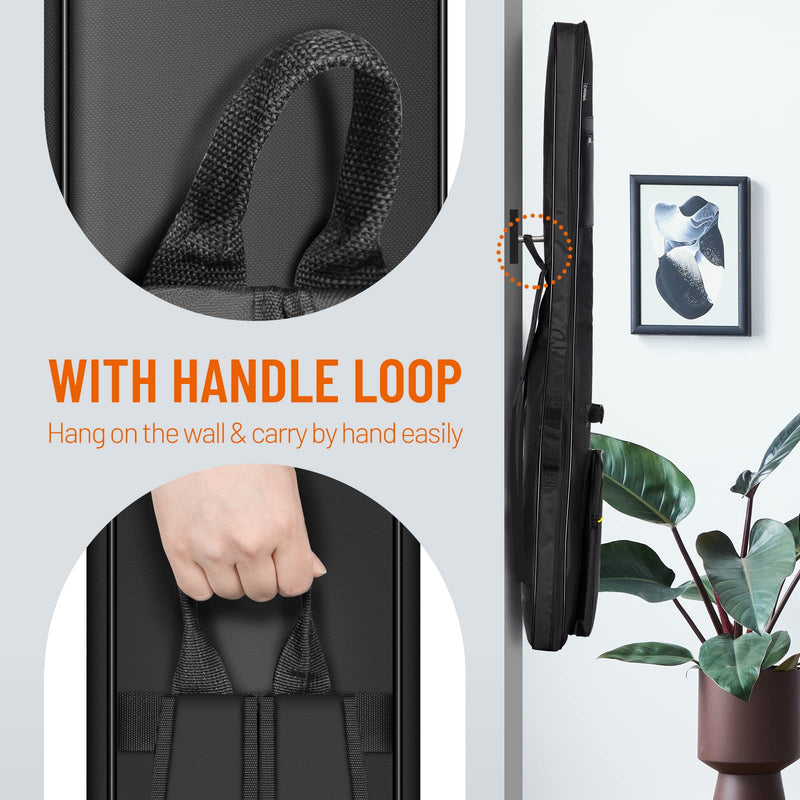 [AUSTRALIA] - CAHAYA Bass Guitar Bag Gig Bag 0.3in Padding Black Padded Backpack Soft Electric Bass Case CY0222 Bass Bag 
