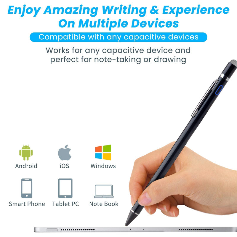 Stylus for Dell 2 in 1 Laptop Pen, EDIVIA Digital Pencil with 1.5mm Ultra Fine Tip Penicl for Dell 2 in 1 Laptop Stylus, Black