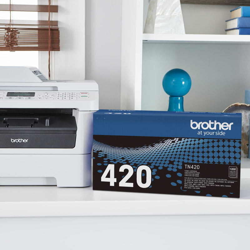 Brother Genuine TN420 Mono Laser Toner Cartridge TN-420 Toner