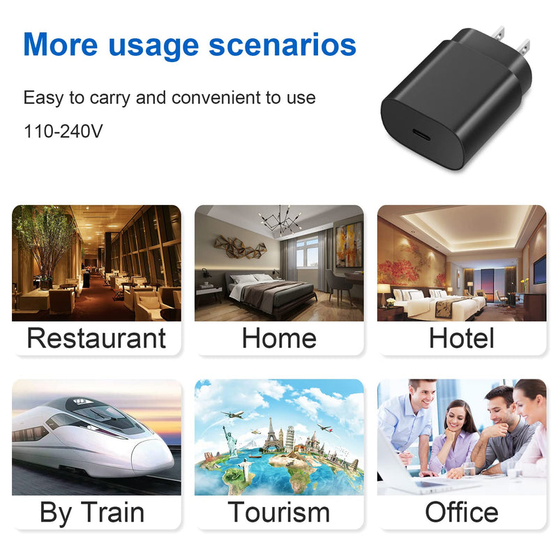 [AUSTRALIA] - Type C Charger Fast Charging for Samsung, 25W USB C Fast Charger Block, 2-Pack Android Phone Wall Charger with 6Ft Type C to C Cable for Samsung Galaxy S24 Ultra/S24/S24+/S23 Ultra/S23/S22/S21/Note 20 2pack 