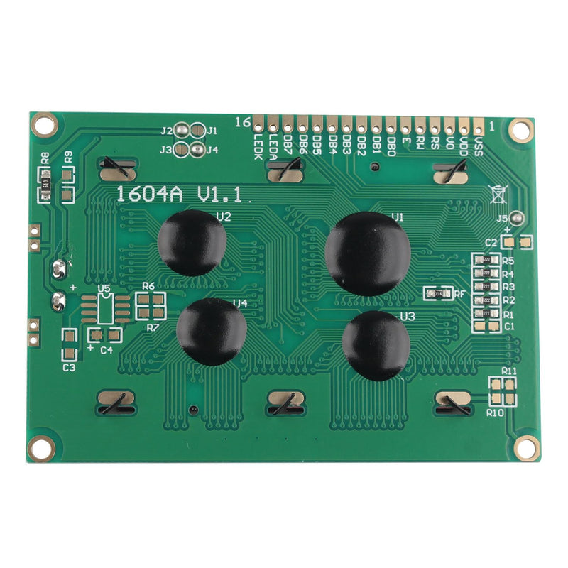 HALJIA LCD 1604 16x4 Character Blue Display Module Blue Backlight Display Board DC 5V Compatible with Arduino Raspberry Pi